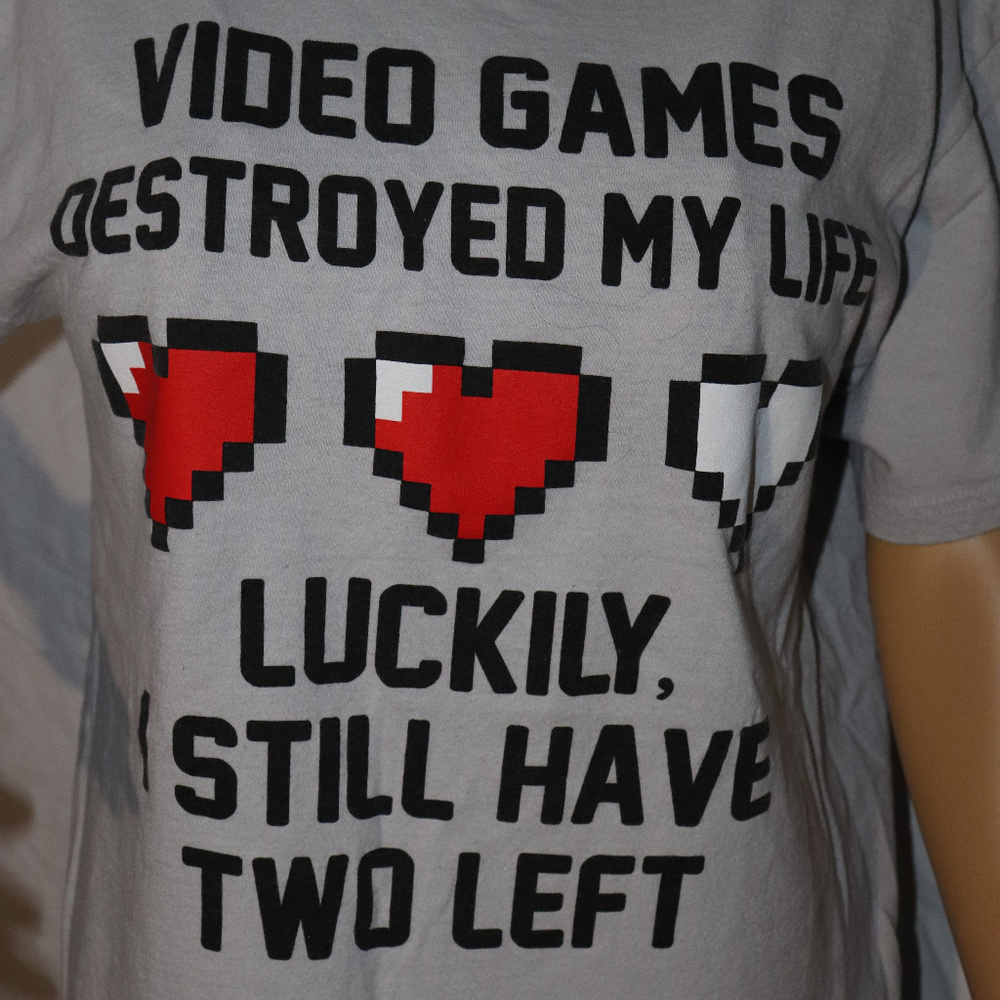 Video Games Destroy Life Pixel Heart Zelda Shirt